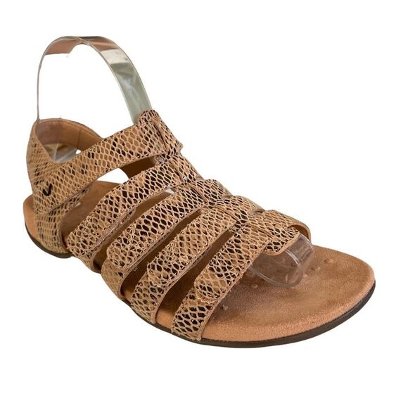 Women's Vionic Snakeskin Tan Harissa Sandals Size 6 - Picture 1 of 8